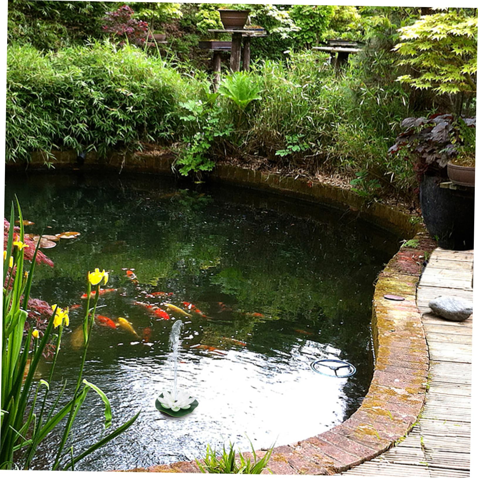 1 pieza Fuente Decorativa Solar de para Jardín y Peceras Diseño Circulación de Agua para Iniciación Automática con Luz Solar