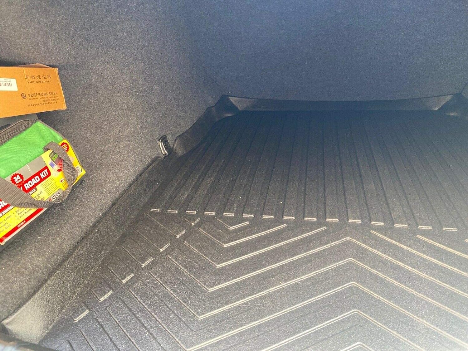 Rear Trunk Liner Tray Mat Pad for BMW 5-Series F10 M5 2011 2012 2013 2014 2015 2016 Floor Cargo Cover Protection Dirt Mud Snow All Weather Season Waterproof 3D Laser Measured Custom Fit C