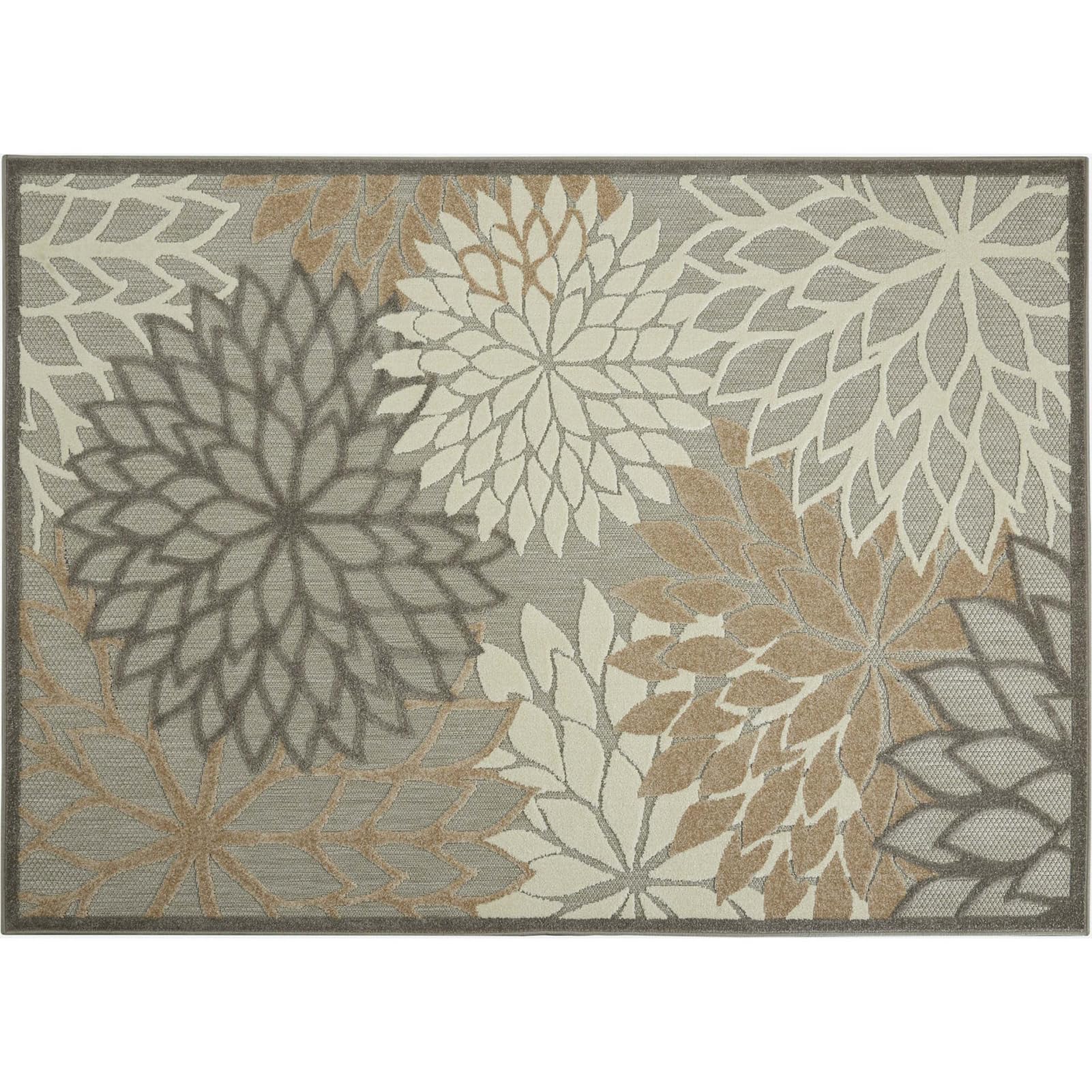 Outdoor Rug 2x3 Patio Waterproof Tropical, Patio Rugs Outdoor 8x10 Waterproof Colorful, Patio Mats Indoor/Outdoor Carpet Washable Easy to Clean, Protable Outside Carpet for Deck with Rubber Back