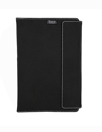 Saco Tablet Convertible Slim Shockproof Flip Case Compatible for Huawei MediaPad T5 Tablet (10.1 inch) - Black