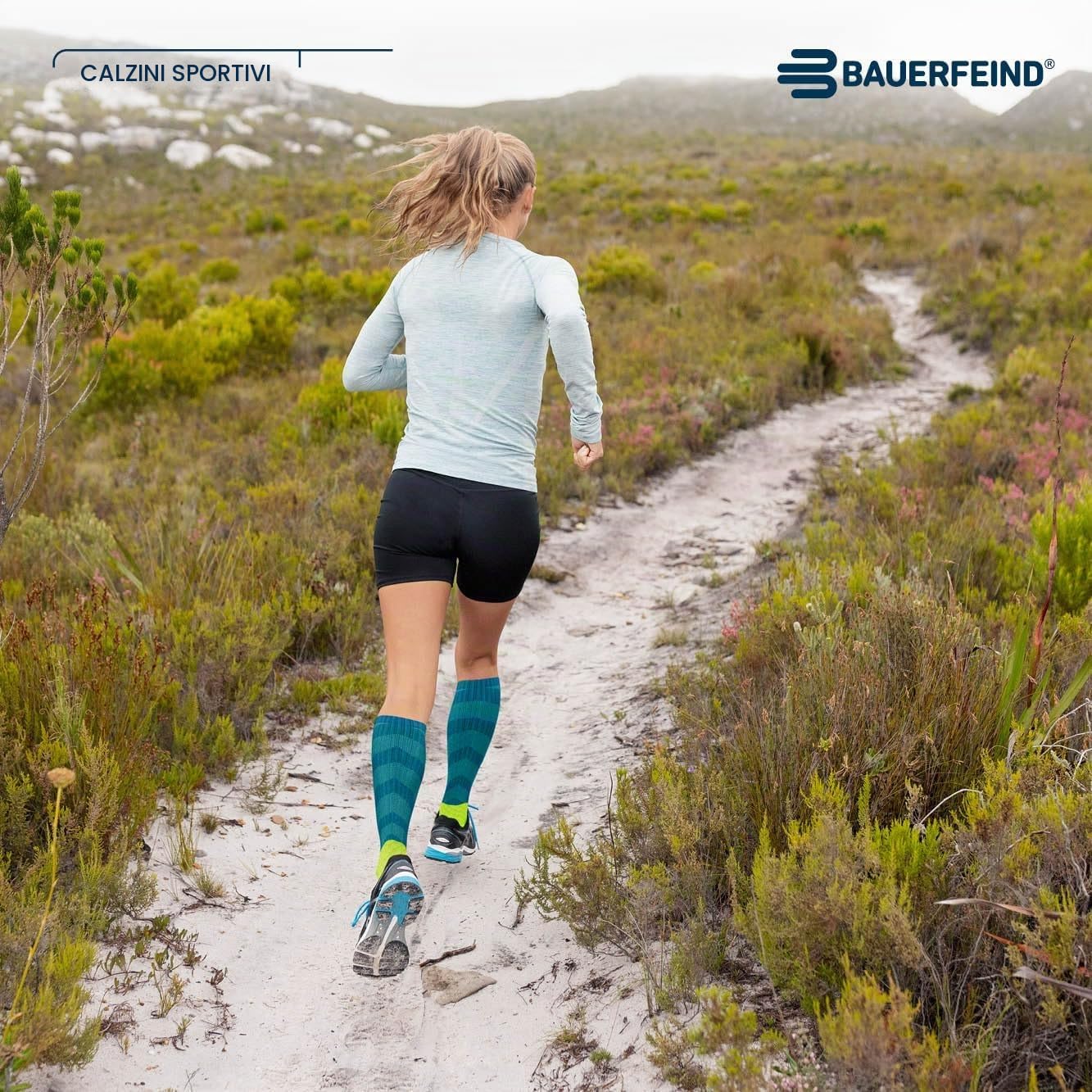 Bauerfeind Calzini da trail running "Trail Run Compression Socks"