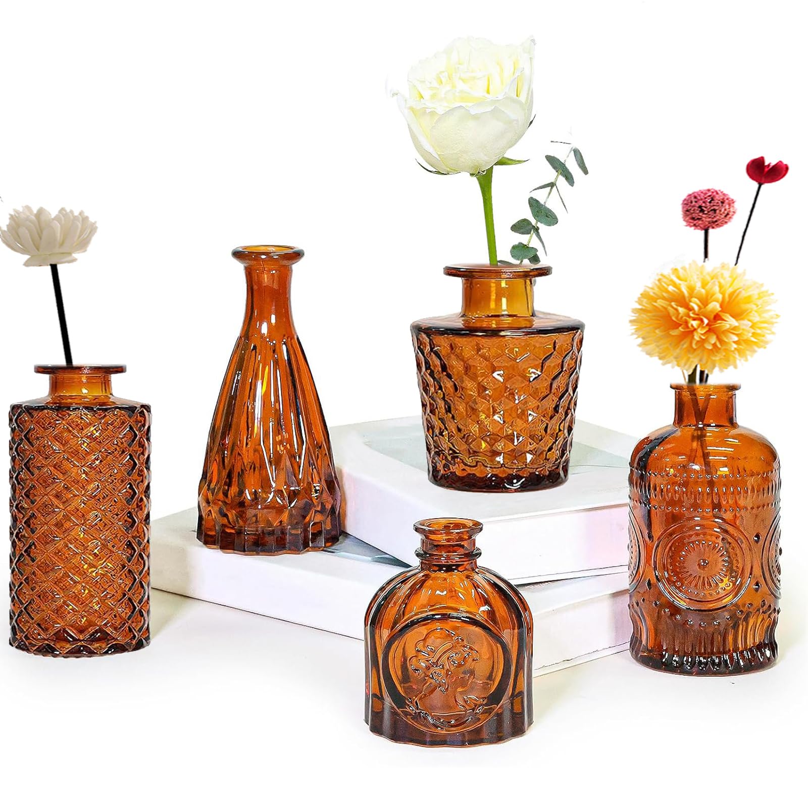 Petit vase deco table en verre pour illuminer votre decoration de salon et de mariage