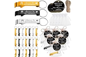 Maxcheck Retirement Party Favors, 54 Sets Retirement Keychains Cheers to Retirement Bottle Opener