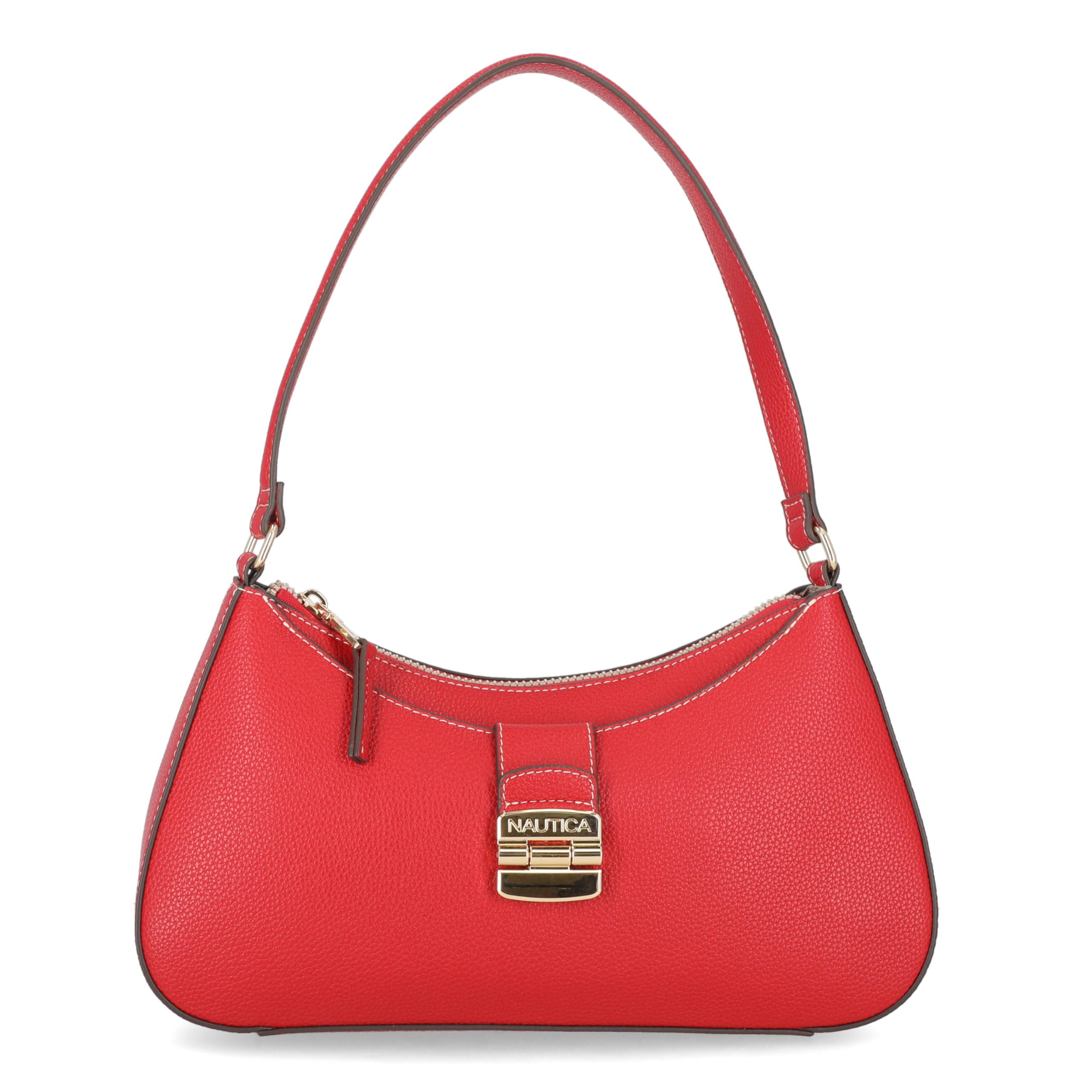 Nautica Voyager Hobo Bag for Women, Vegan Leather Women’s Purse, Large Shoulder Handbag with Zipper Closure