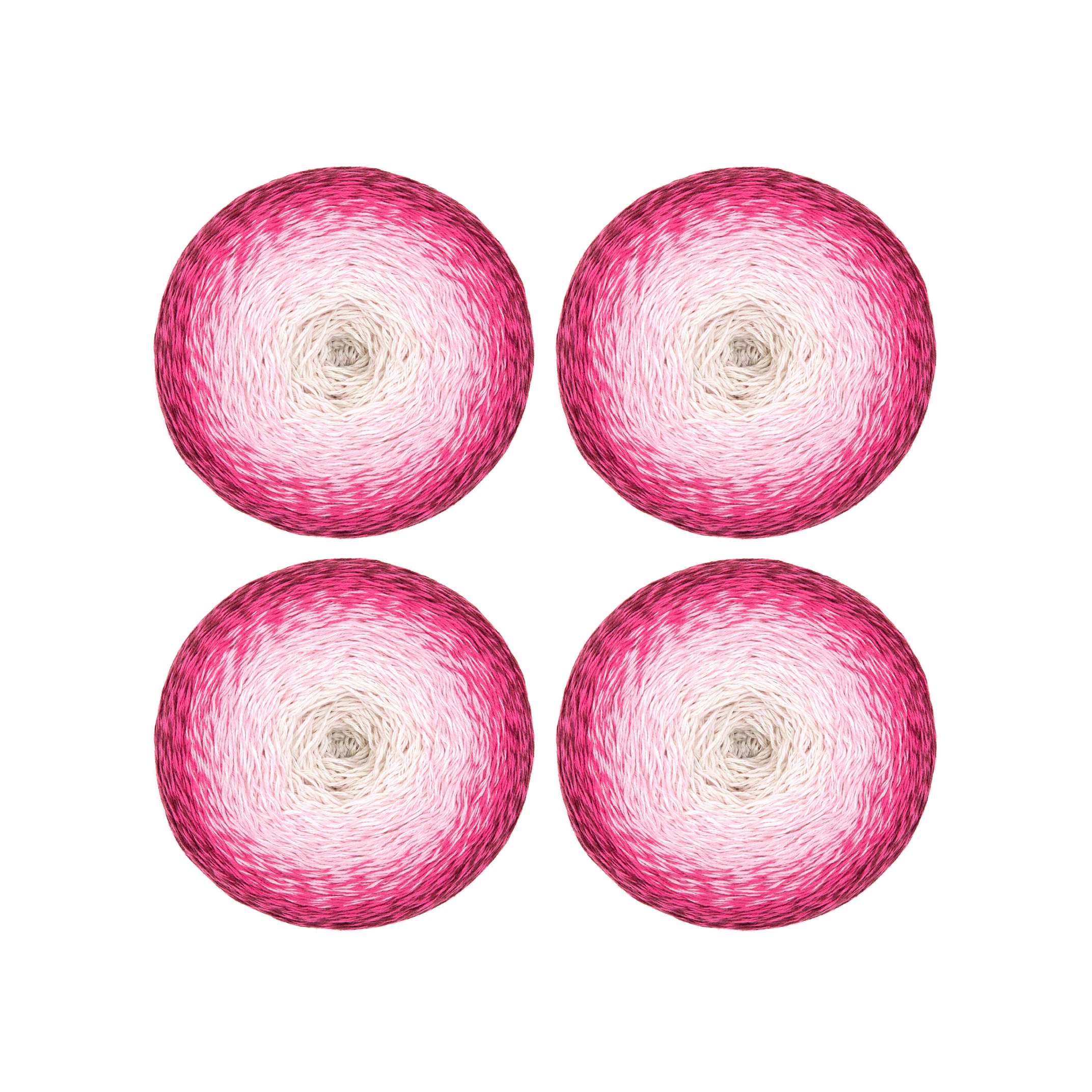 Gründl Wolle Saragossa (weiches Farbverlaufsgarn aus 50% Baumwolle und 50% Polyacryl, 250 g / 1000 m, Nadelstärke: 3 mm – 4 mm, 4 x 250 g), Spätsommer Farbe