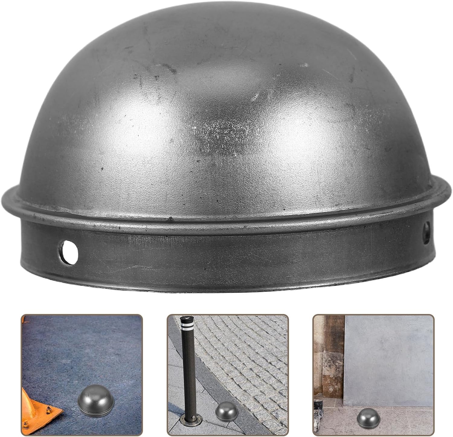 Kisangel Iron Fence Post Cap Cover for Mailbox and Fence Posts, Waterproof Decorative Decking Cap Easy Installation, Sleek and Elegant Design for Garden and Lawn Use