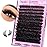 Yawamica Fluffy Lash Clusters Thick 200D Volume Eyelash Clusters 14-20mm Wispy Individual Lashes D Curly Cluster Eyelash Extensions 240pcs DIY Lash Extension for Beginners