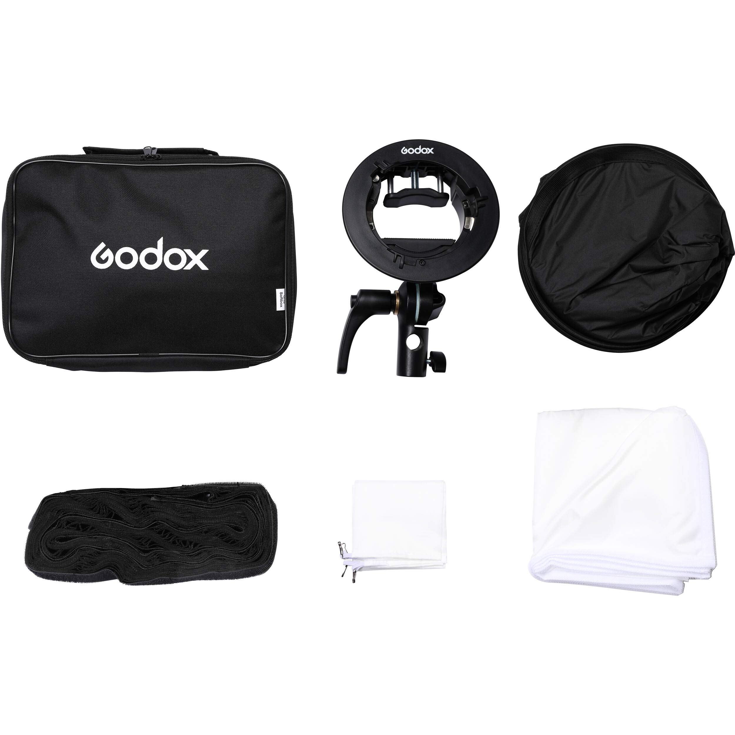 Godox S2-type Bracket Bowens + Softbox 60x60cm + Grid (D181691)