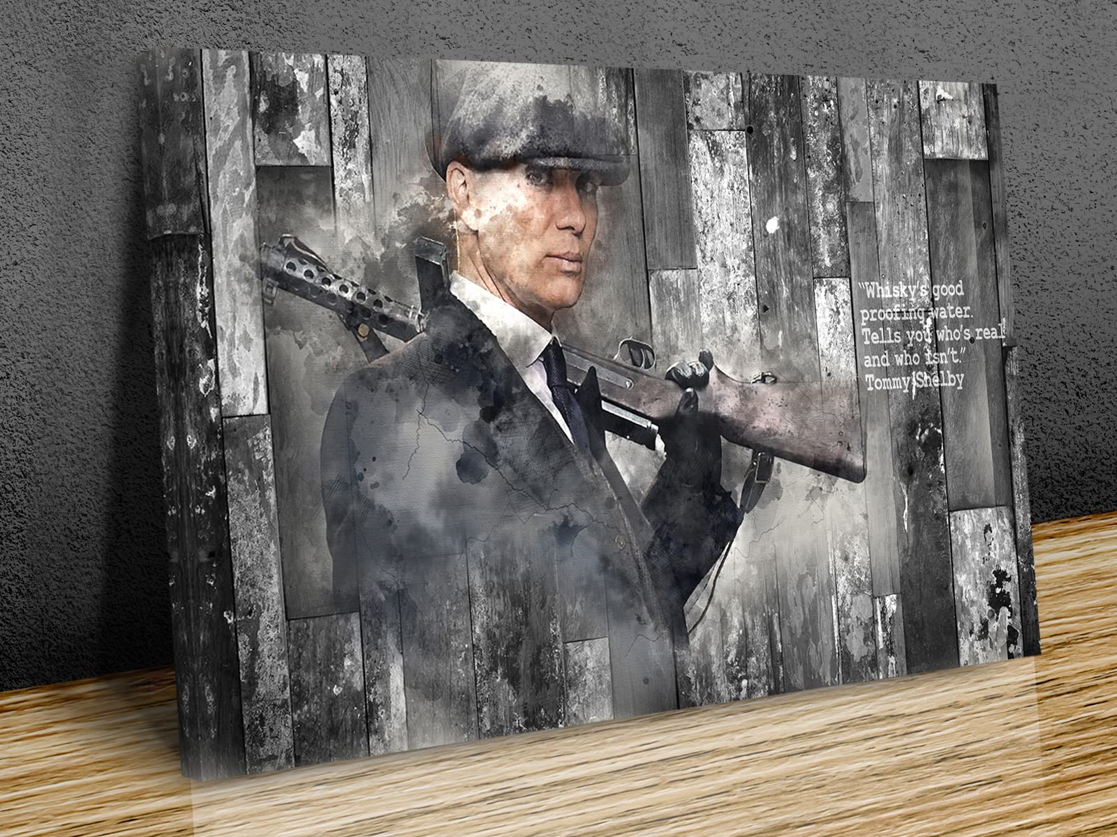 Peaky Blinders Thomas Shelby whiskey quote Shelby peaky blinders quotes Framed Canvas Wall Art Painting Canvas Prints Wall Art for Living Room, Bedroom, Office (36x24" x 0.7" or 91x 60cm x 2cm)