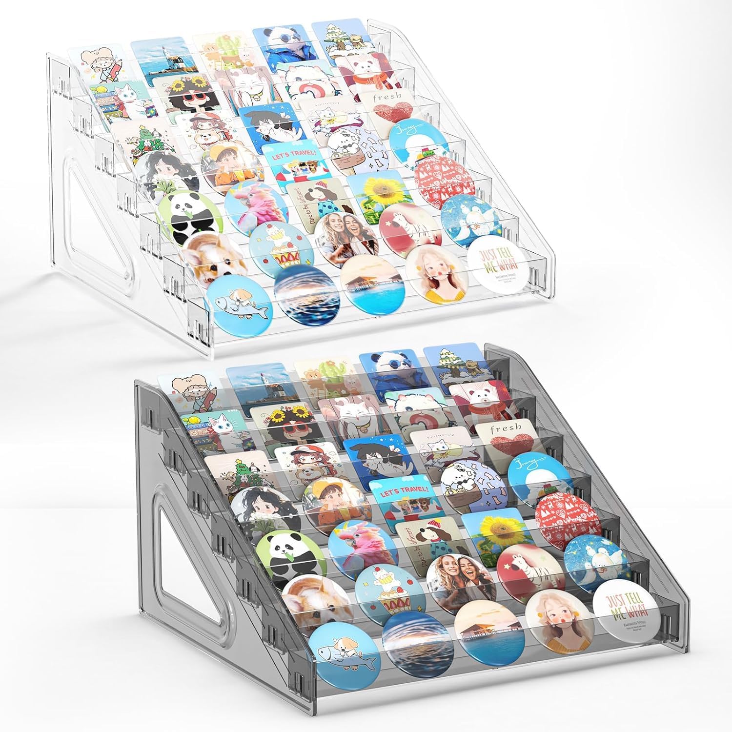 Amazon.com: Button Maker Machine with Badge Organizer, Pin Maker 1''+1. ...