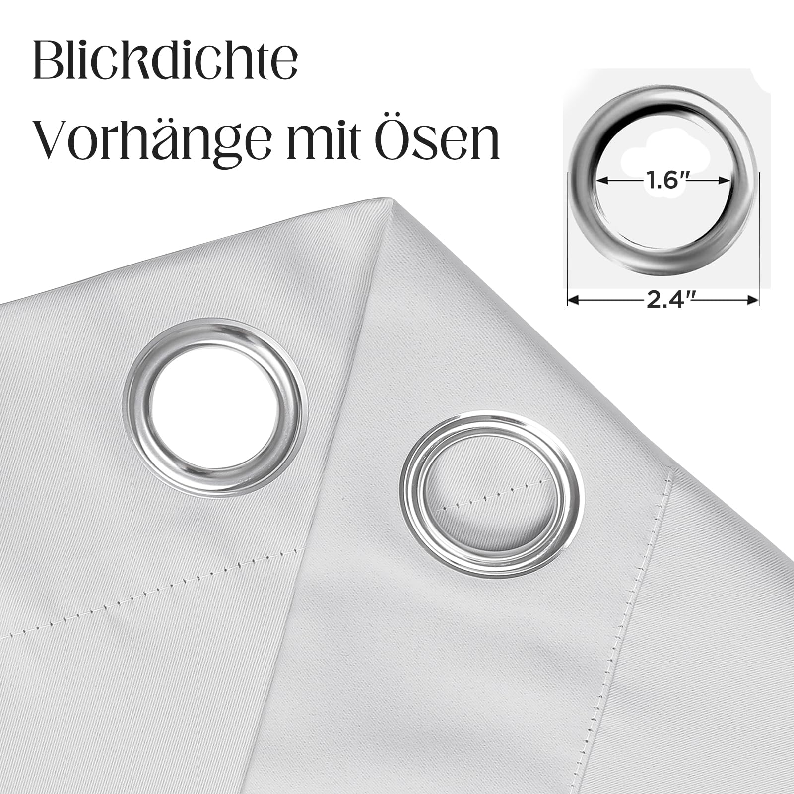 CUCRAF Rideau Occultant Lot de 1 Panneaux H175 x B140 cm Thermiques Isolant Anti Froid et Chaleur pour Chambre Salon Cuisine
