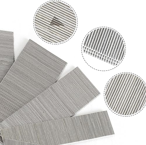 Miniatura 6 de HAMWOO - 10000 clavos de acero inoxidable calibre 23, clavos sin cabeza (3/8, 5/8, 4/5, 1, 1, 1-3/16 pulgadas), surtido de 5 tamaños para moldear