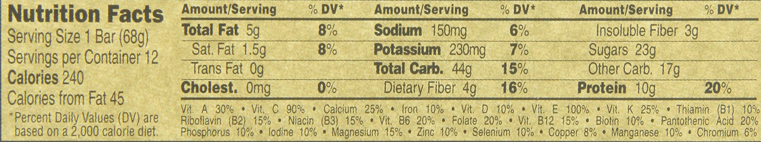 Clif Energy Bar, Chocolate Chip - (2.4 Ounce, 12 Count) by Clif Bar