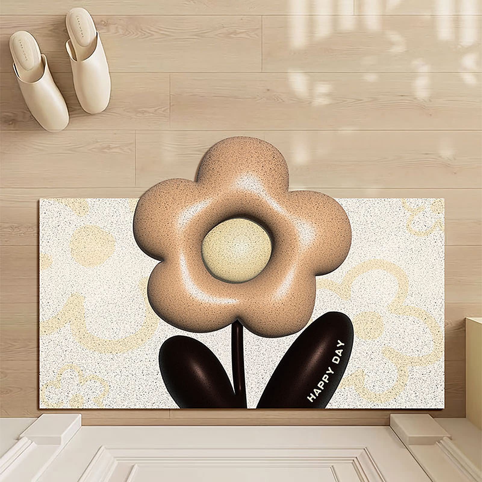 Paillasson de bienvenue ultra absorbant et tapis antidérapant pour entrées propres