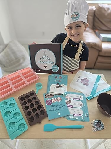 Miniatura 5 de Tovla Jr. Kit de fabricación de chocolate real para niños  Aprende a cocinar con herramientas reales  Set de regalo educativo STEM a partir de 4
