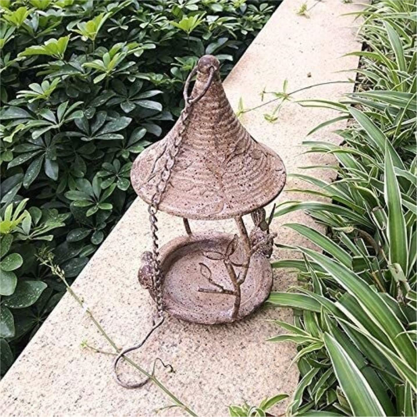 Karmnik dla Dzikich Ptaków Bird Feeder Dziki Karmnik Dla Ptaków Metalowy Wiszący Ogrodowych Dekoracji Zewnętrznych Wróbli