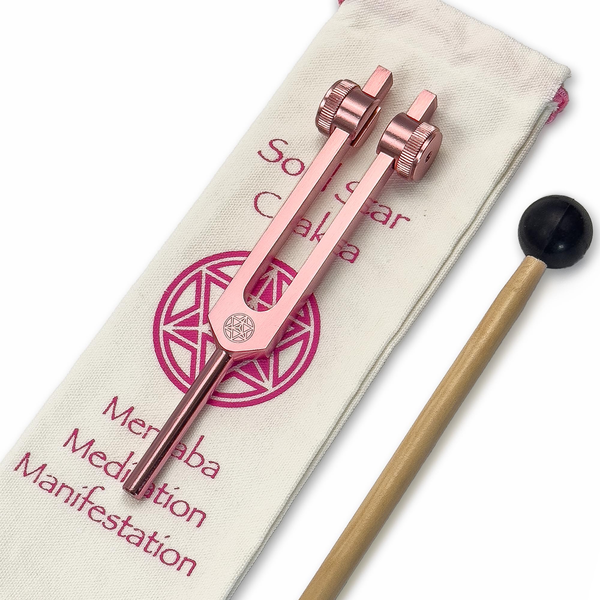 272.20 Merkaba Soul Star/Soul Purpose (8.) gewichtete Stimmgabel für Heilung und Manifestation, Klangheilung und Biofeld-Harmonisierung, Klangtherapie-Werkzeuge, Klangheilungsinstrumente, Rosa