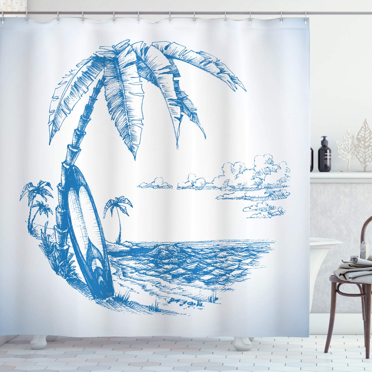 Hawaiian Themed Shower Curtains Curtains & Drapes