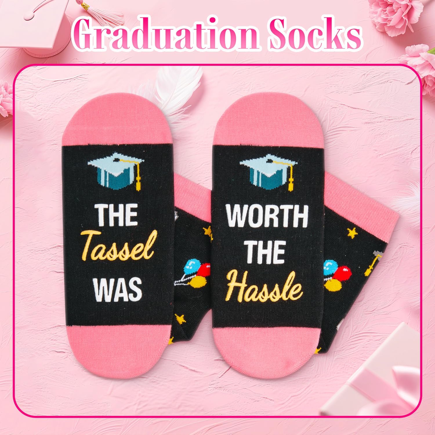 HAPPYPOP Funny School Gifts - Teacher Appreciation Gifts Graduation Socks for Women Men - Image 5