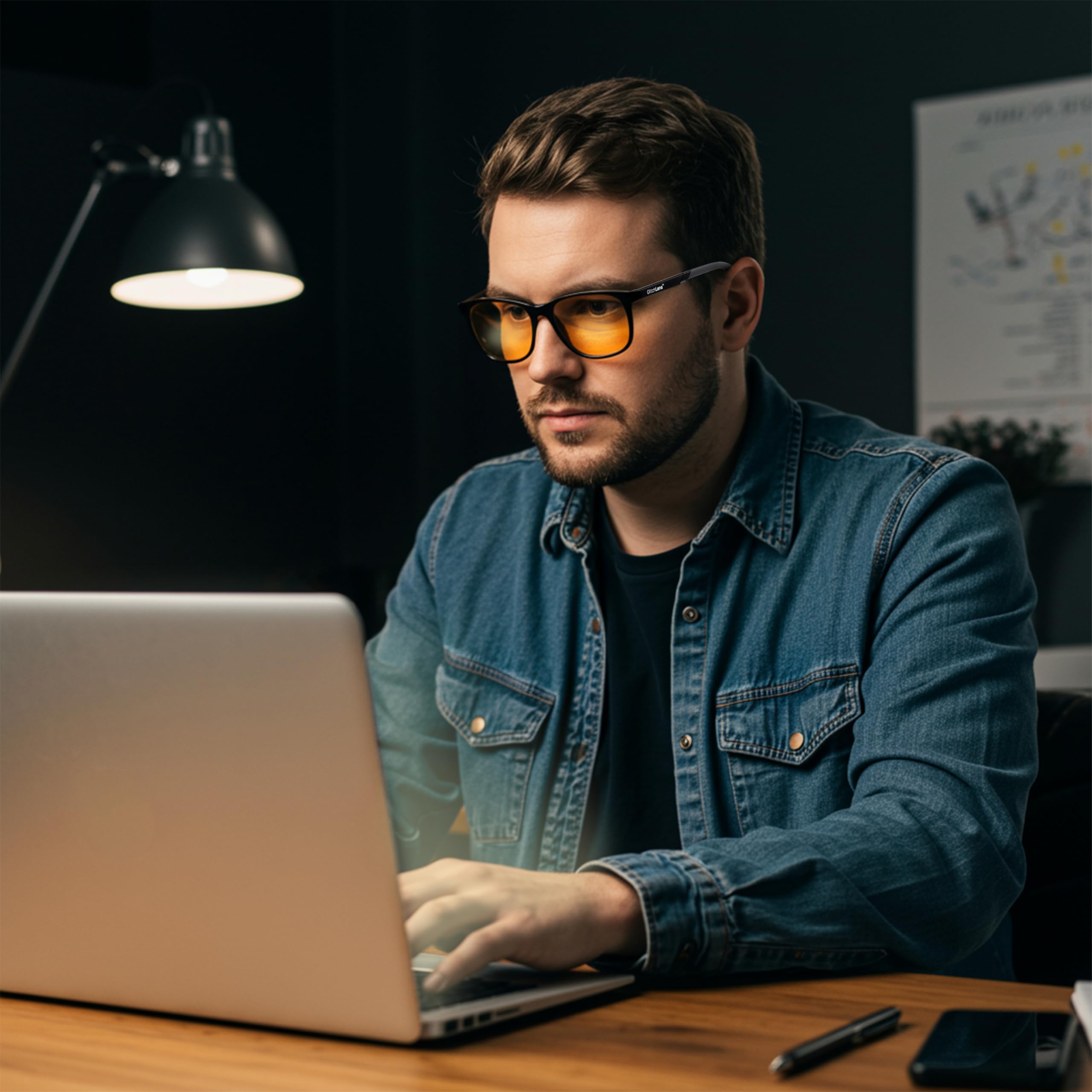 Gafas superiores para juegos y computadoras, bloquean el 98% de la luz azul, ligeras
