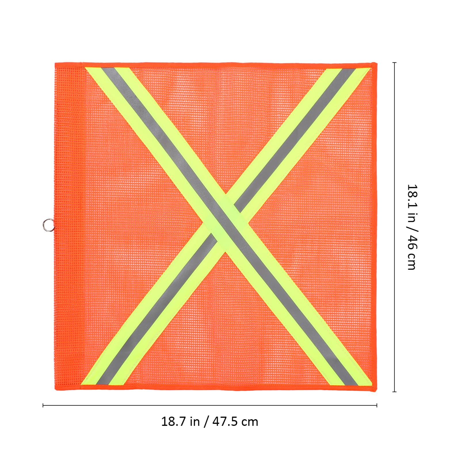 KICHOUSE 4 Pcs Reflective Safety Flags for Vehicles Lightweight Emergency Warning Flags for Traffic Management Easy to Install