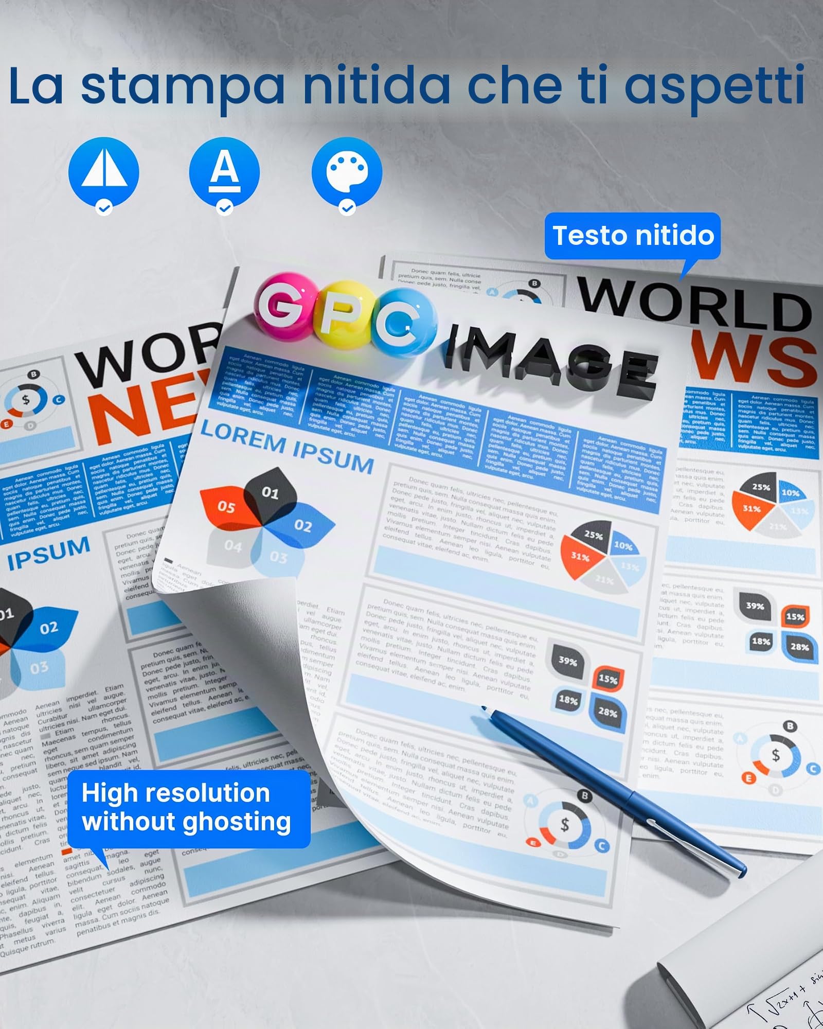 GPC Image Toner Compatibili per HP 410A 410X per MFP M477fdw M377dw 4-Pack | Compatibili per HP, Color LaserJet Pro MFP M477fdn, M452nw, M452dn, M477fnw, M477dw, M477, M452, Nero, Ciano, Magenta, Giallo