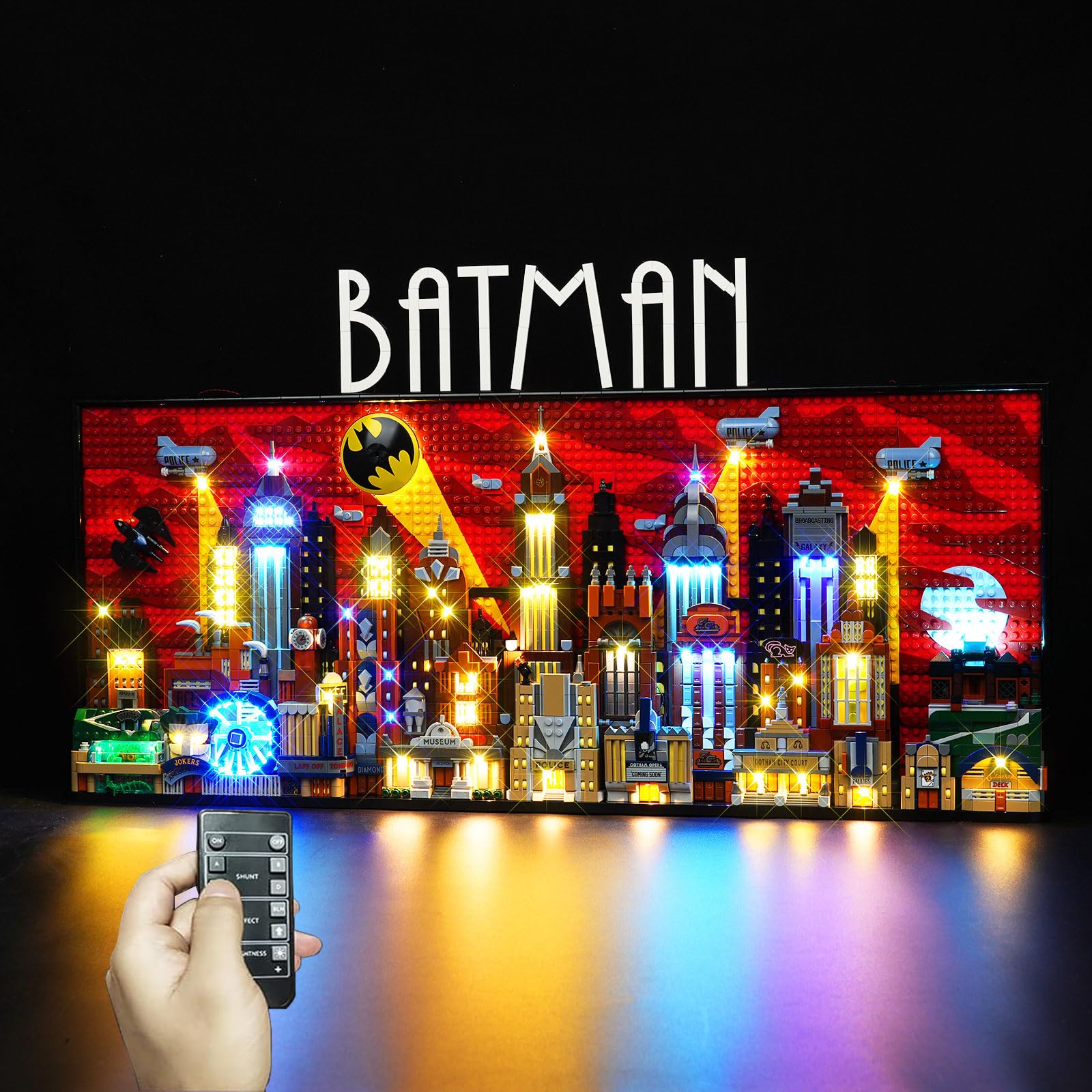 DALDED LED Lighting Kit for Lego The Animated Series Gotham City, LED Light Compatible with Lego 76271 Building Block Models - NOT Included The Model Set