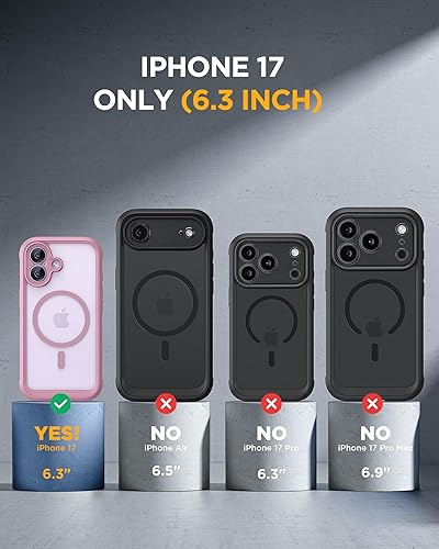 Miniatura 522 de Miracase Glass Series - Funda magnética para iPhone 15, compatible con MagSafe, de cuerpo completo, protector de pantalla de vidrio 9H integrado