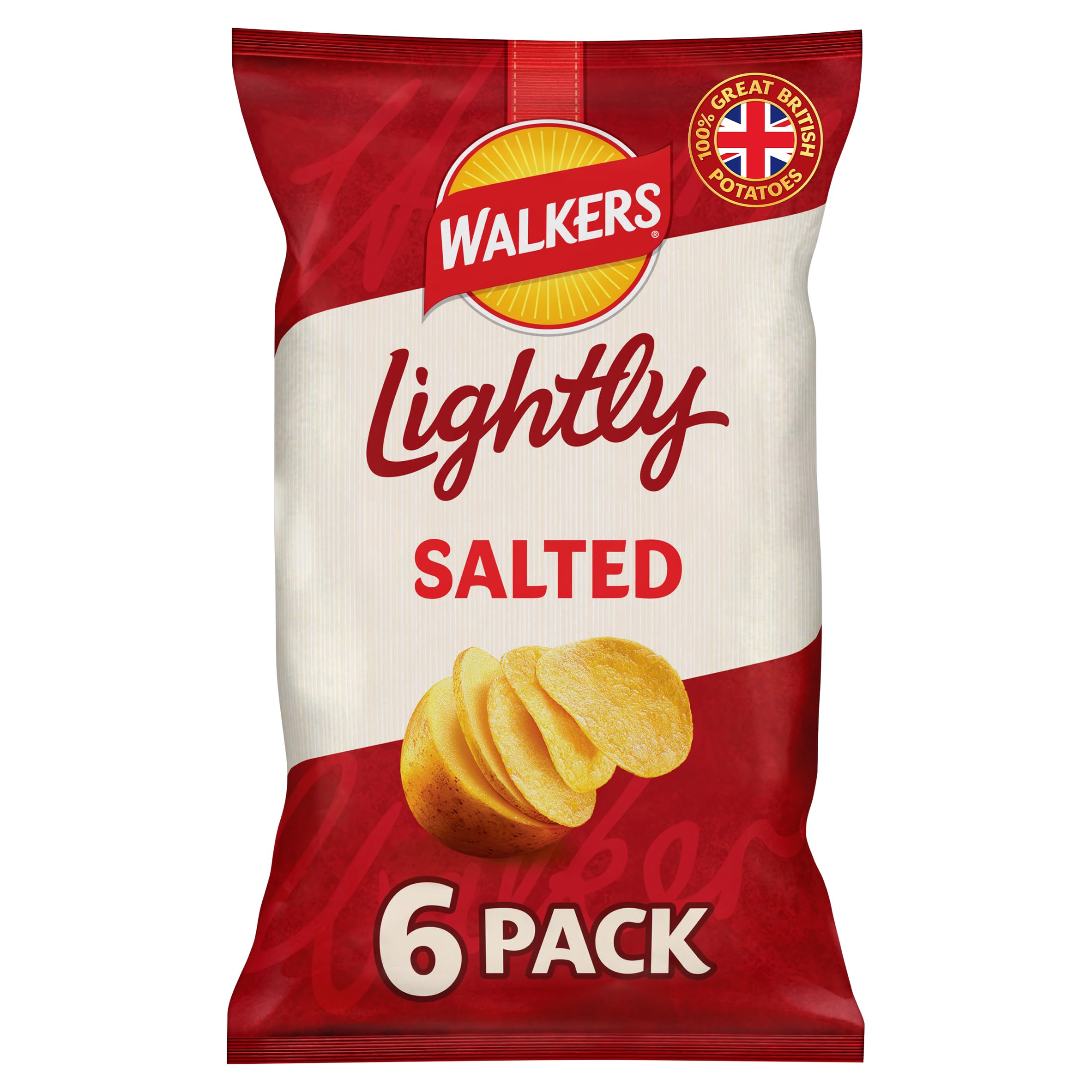 Walkers Lightly Salted Multipack Crisps 6x25g