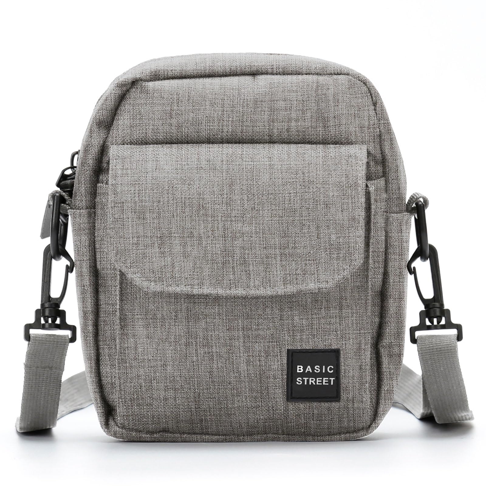 BJLFSSmall Side Shoulder Bag Crossbody Bag for Men Women Mini Messenger Bag Satchel Bag Large Size (Grey-large)