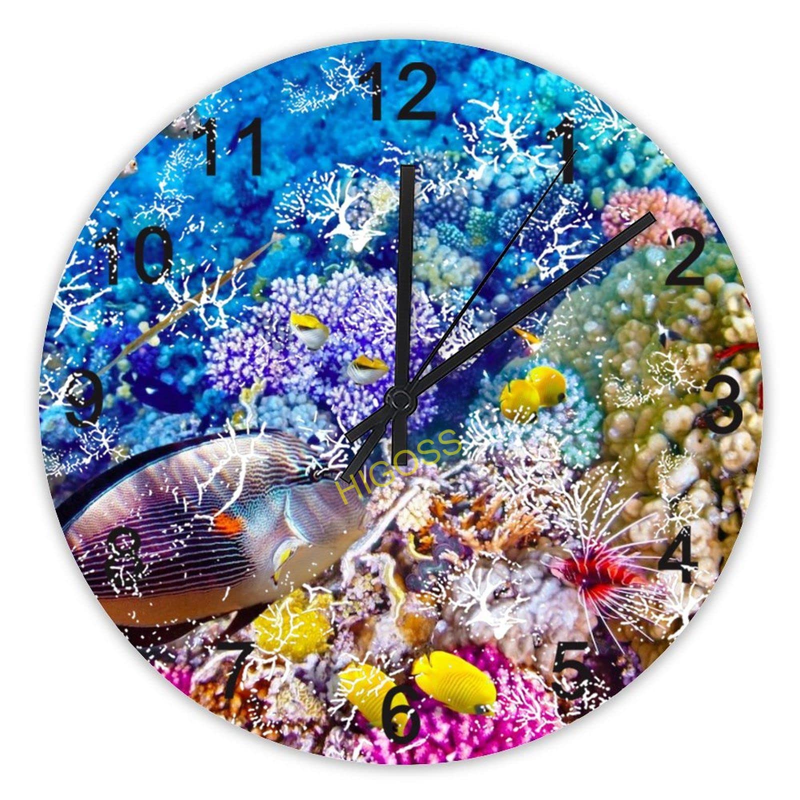 Horloge murale en bois rustique de 38,1 cm silencieuse pour décoration de salon