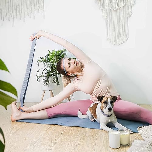 Caja de regalo de variedad estilo arándano en trenzas multicolores, collar suave para perros pequeños, correa elástica de yoga de alta densidad de 6