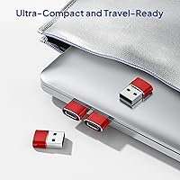 Vista 7 de Elebase Adaptador para Airpods Pro 3, adaptador USB a USB C, paquete de 4, conector USBC hembra a A macho para Apple Watch Ultra iWatch 11 10 9 8 7