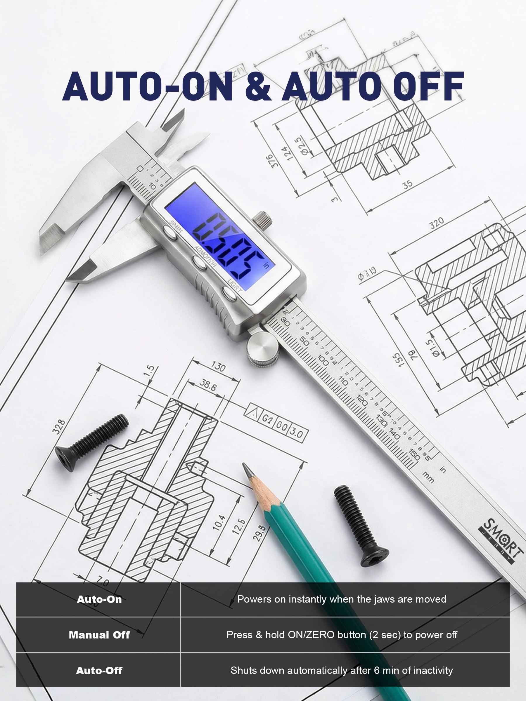 6" Digital Caliper - Durable & Long-Lasting -7