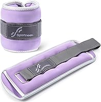 Vista 1 de Sportneer Ankle Weights Wrist Weights Pair of 1/2/4/6/10 LBS for Men Women Kids Strength Training Wrist and Ankle Weights Set with Reflective Strips