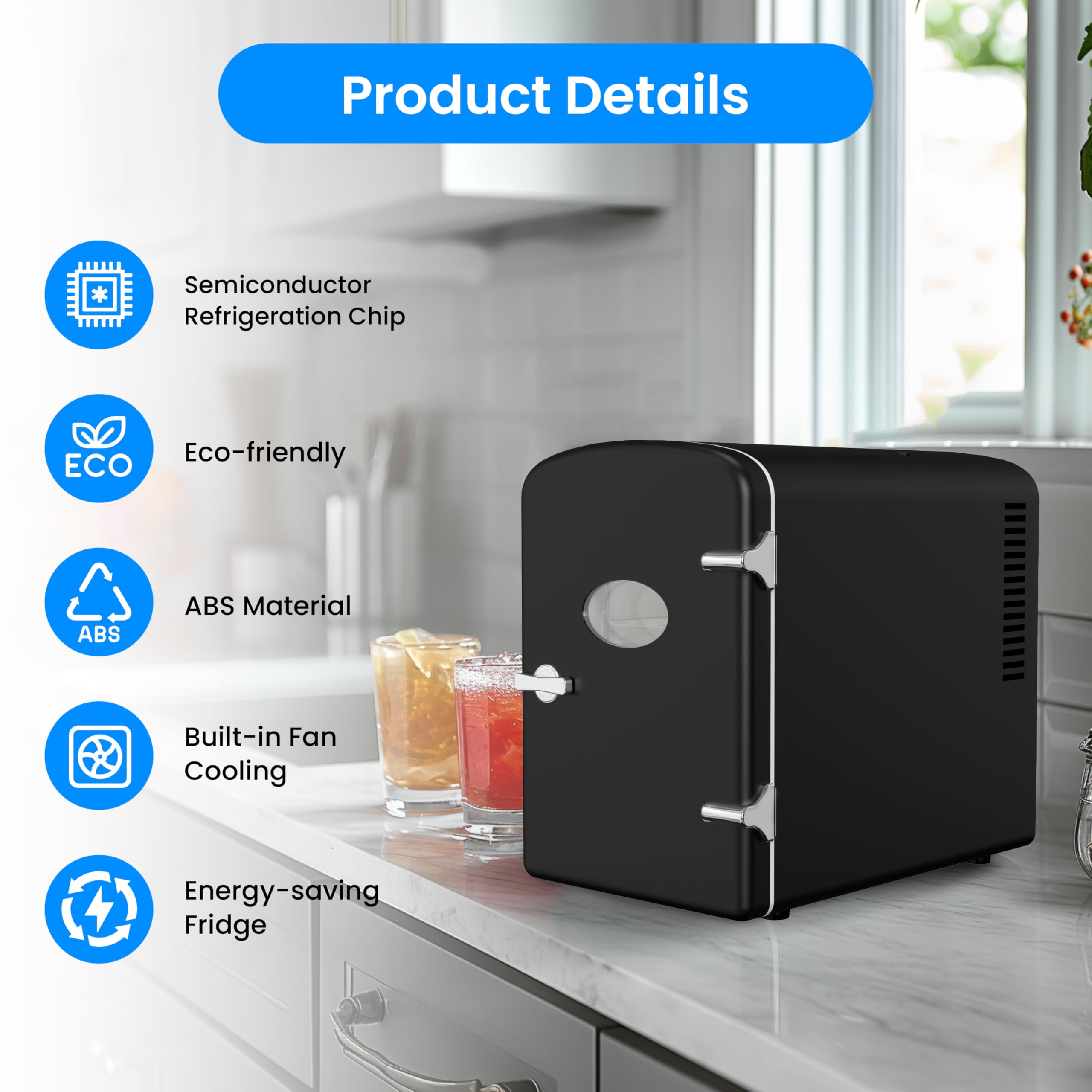 Amazon.com: Simple Deluxe 6L Portable Mini Fridge with