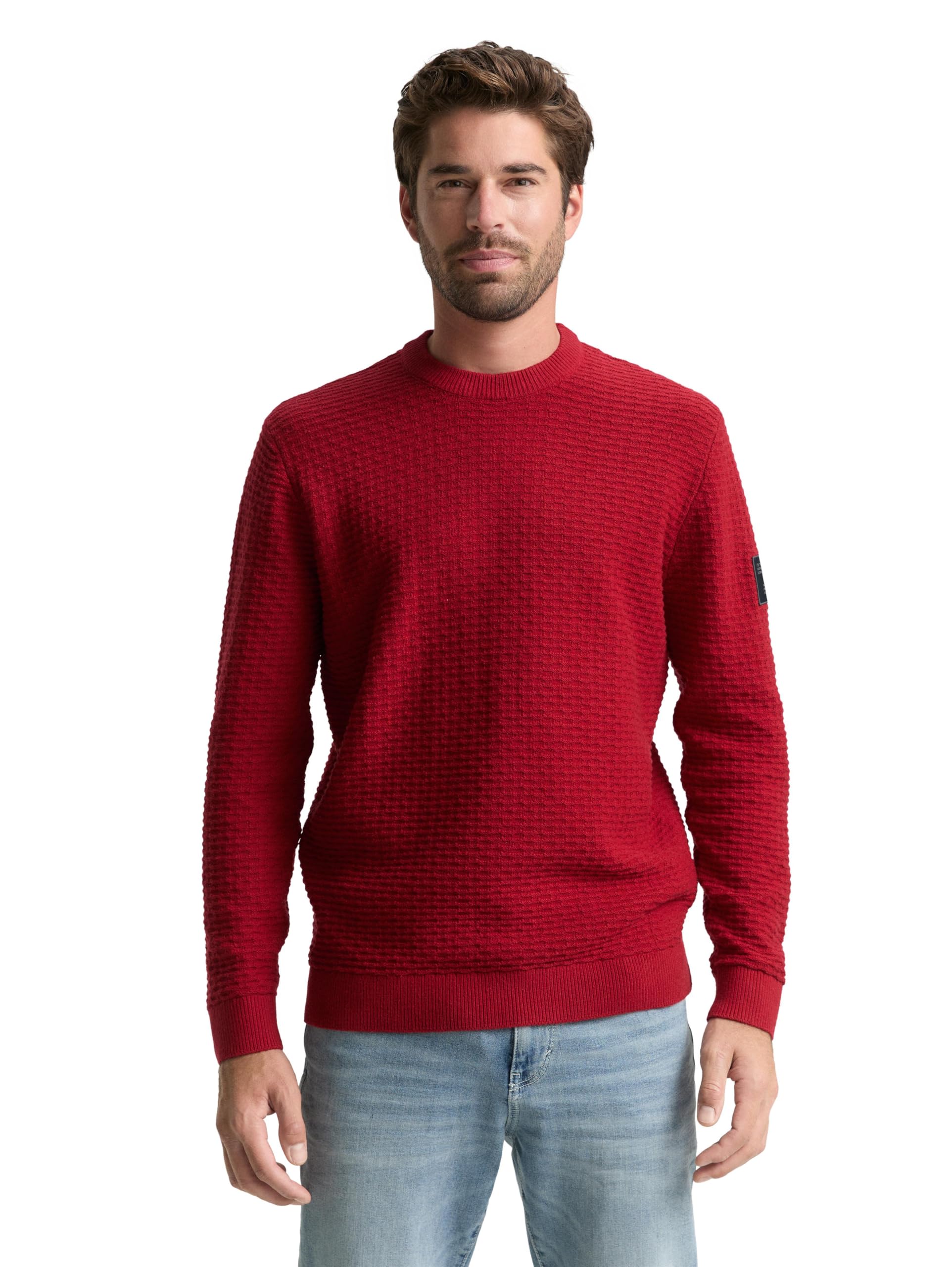 TOM TAILOR Herren 1048727 Strickpullover mit Rundhalsausschnitt