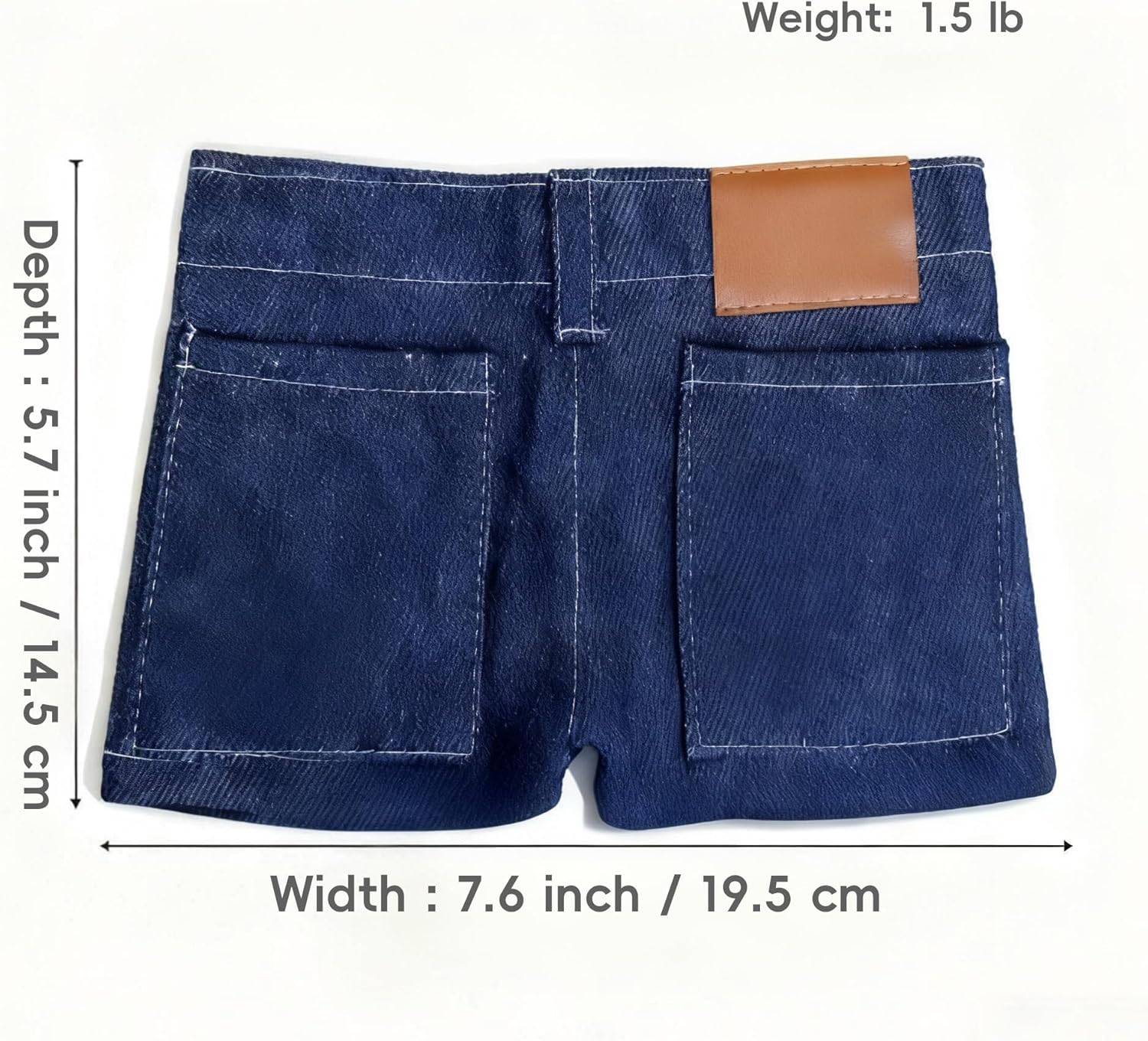 Pocket Pants Mini Jeans Wallet, Funny Folding Card Holder with Card Slots, Slim Compact Portable Travel Purse for Women for Cards Keys Cash （Classic） - Image 3
