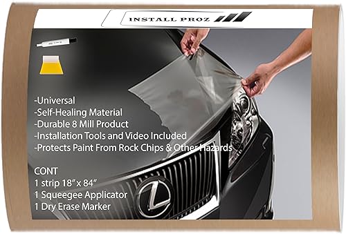 Kit universal de protección de pintura transparente para brasier y guardabarros (18 x 84 pulgadas)