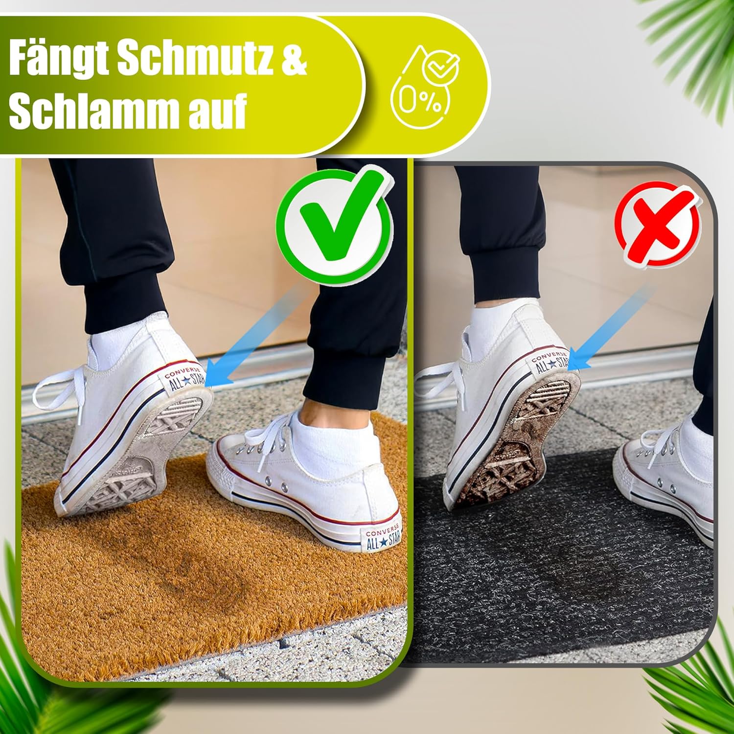 Decovetro Paspas Hayat Ağacı Desenli Kapı Önü Paspası