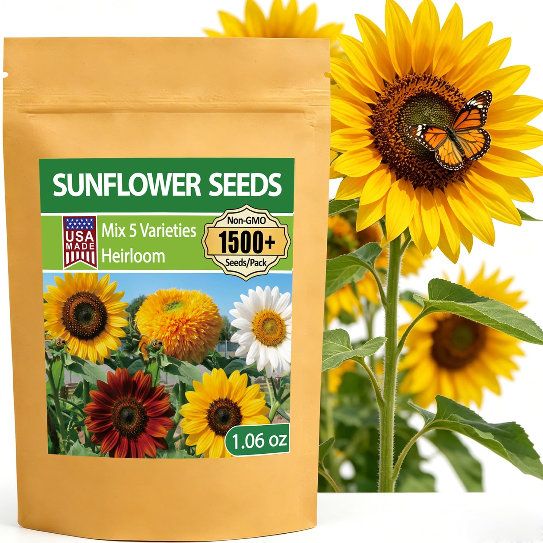 LUOJIBIE Sunflower Seeds 5 Varieties Mixed