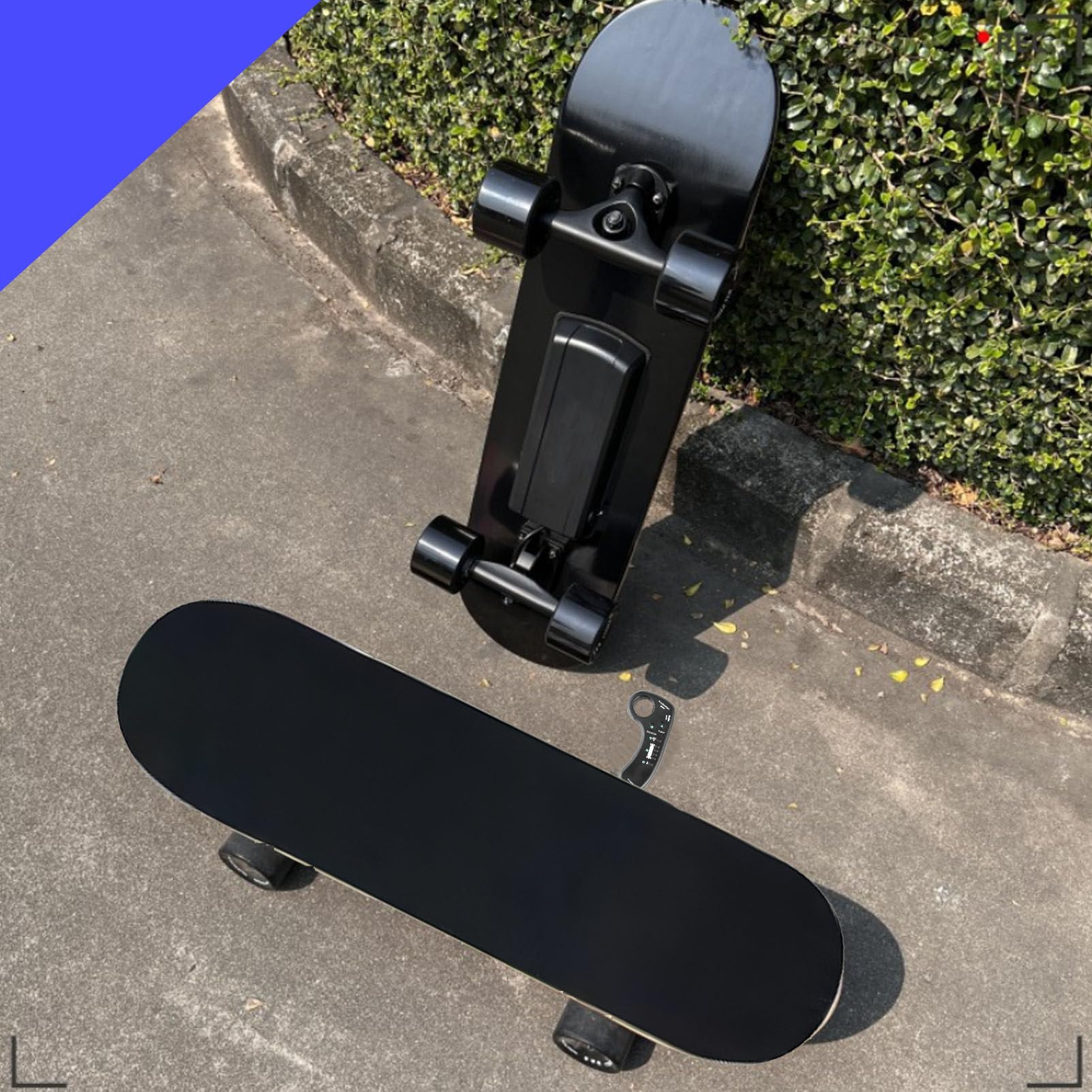 Skateboard éLectrique avec TéLéCommande, Longboard éLectrique De 300 W pour Les Trajets Quotidiens, Autonomie De 15 Km, Skateboard Longboard pour Adultes E