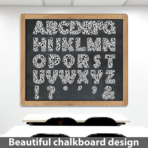 Vista 128 de Qyeahkj Juego de 150 letras grandes de 7 pulgadas y puntuación, color rojo oscuro para aula, para exhibir tablones de anuncios, decoración