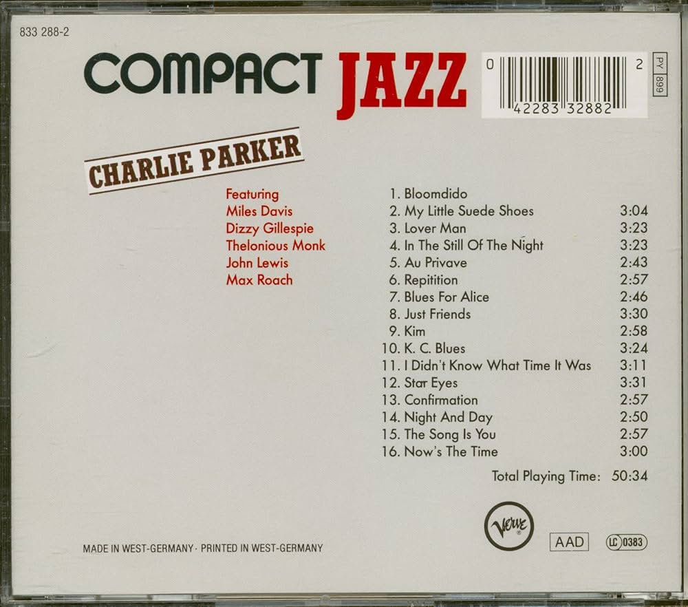 洋楽 CharlieParker:TheParkerJamSession Various Artists - The Passion Of Charlie Parker - Amazon.com
