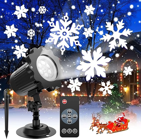 Decorative Lighting Projectors Christmas Snowflake Projector Lights
