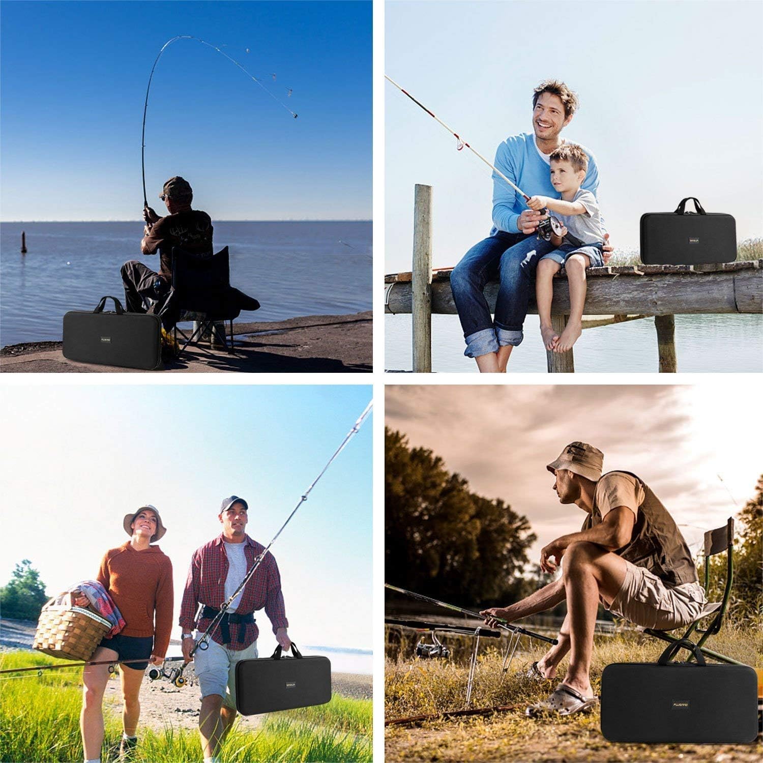 PLUSINNO Fishing Rod and Reel Combos Carbon Fiber Telescopic Fishing Rod with Reel Combo Sea Saltwater Freshwater Kit Fishing Rod Kit : Sports & Outdoors