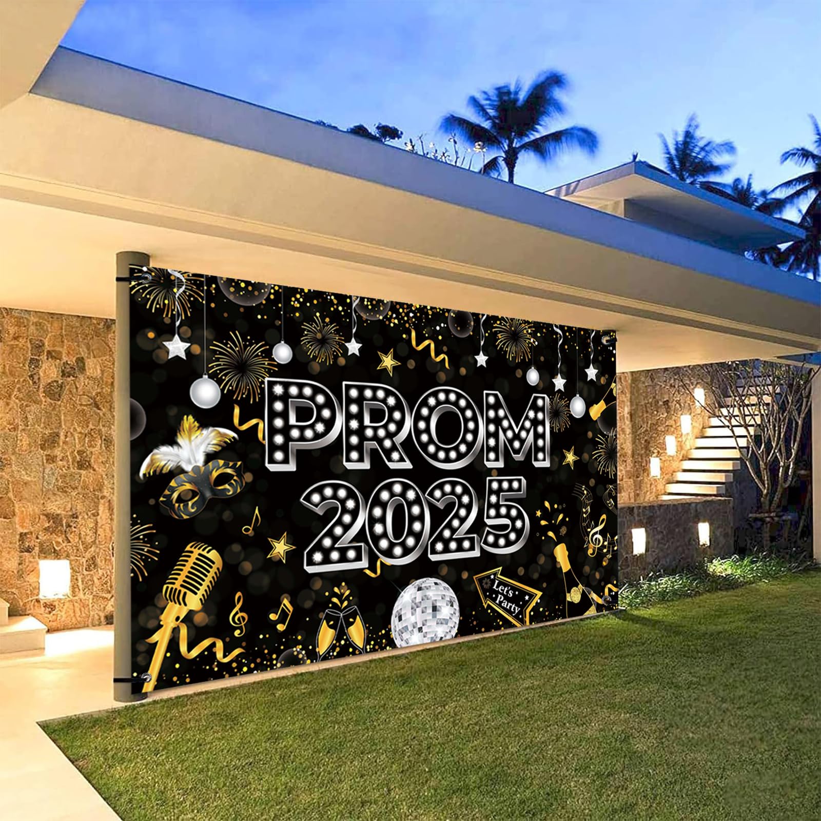 Prom Night Banner Prom Decorations 2026, Large Fabric Class of 2026 Banner - Image 4