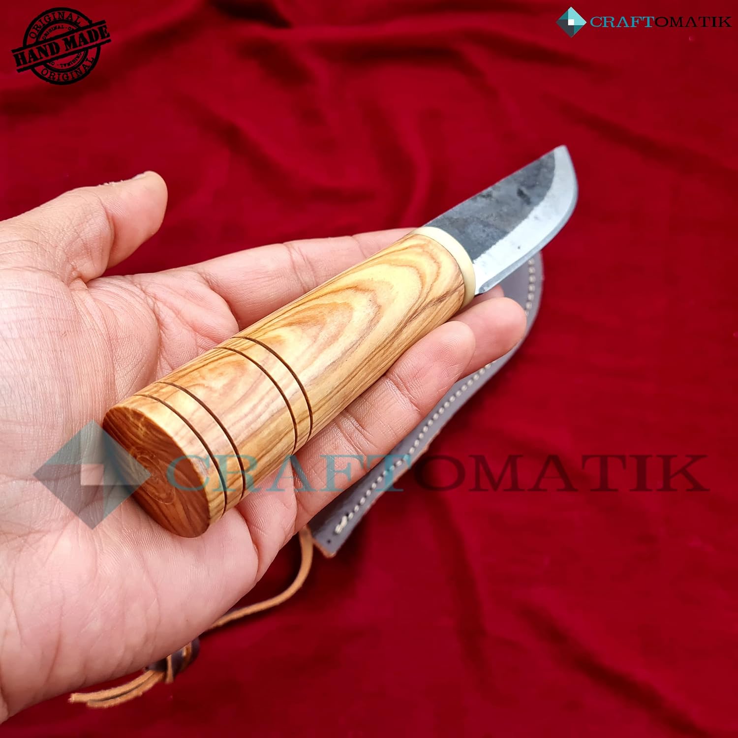 Medieval Knife | Handmade Viking Knife | Celtic Knife for Garden and Camping with Leather Bag | LARP | HFK23