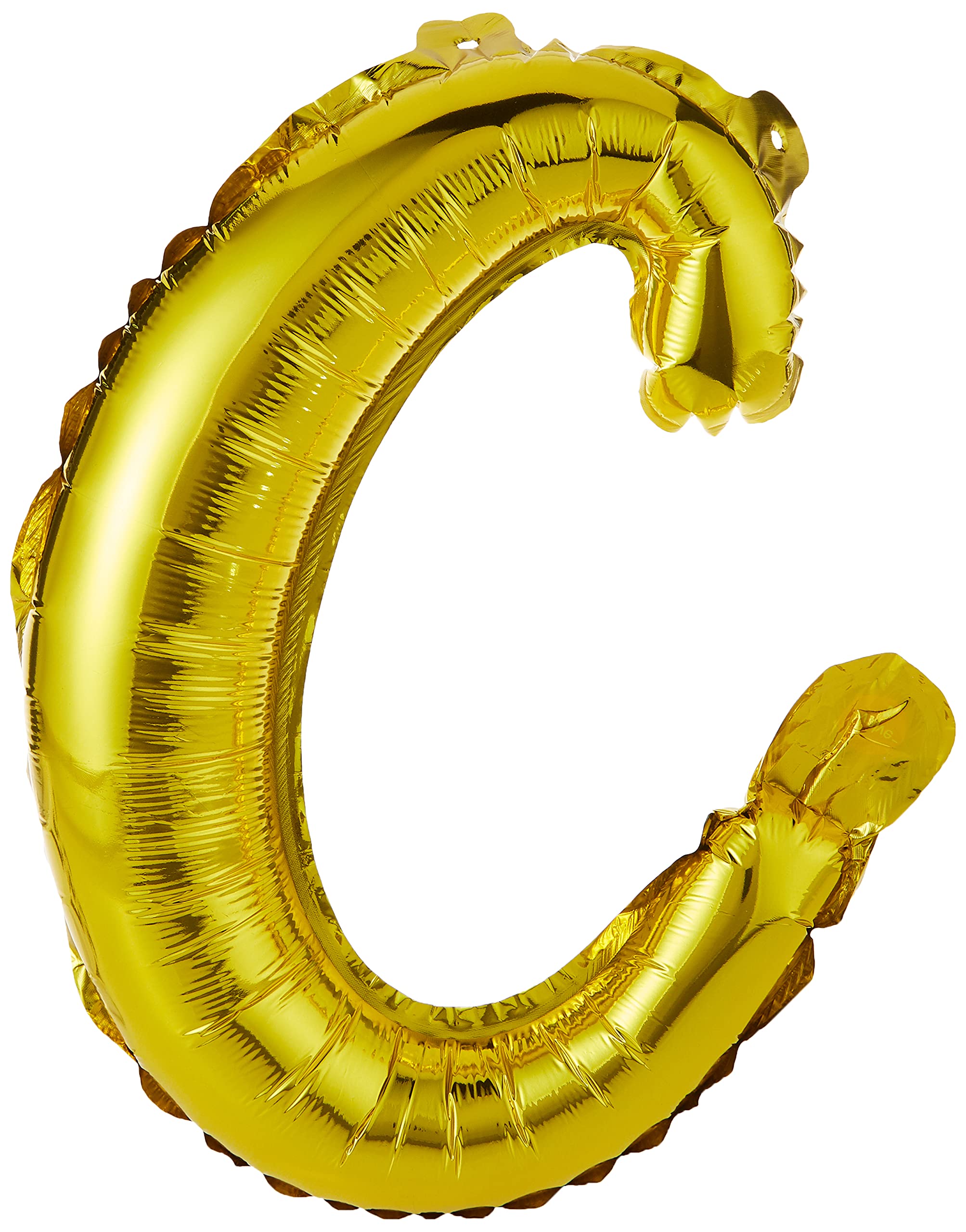 The Party Popper Script Letterc' Foil Balloon, Gold¬†