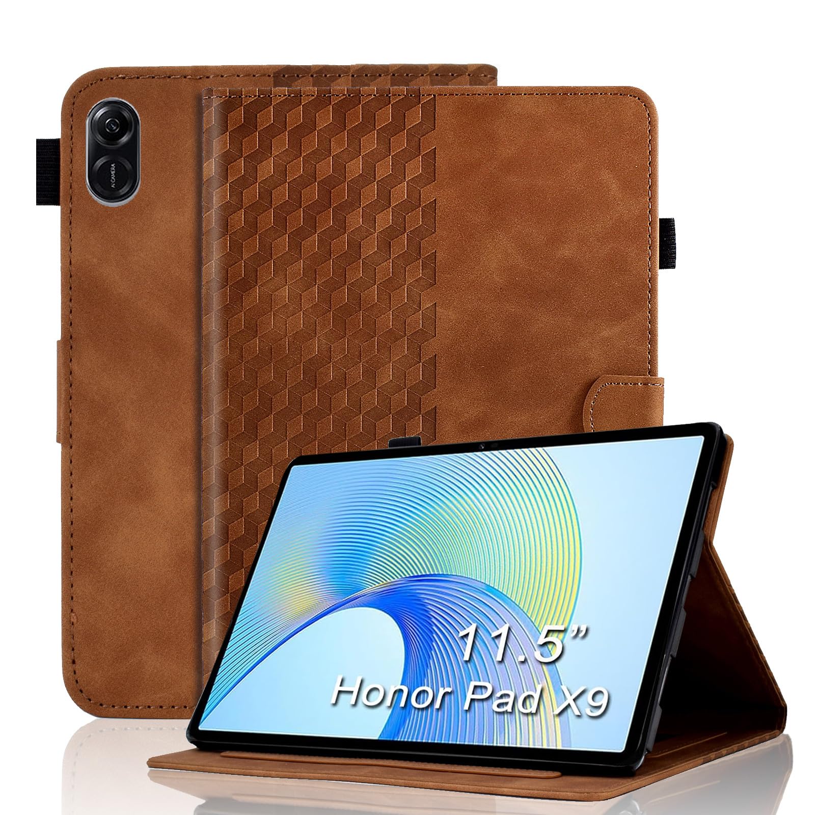 Case for Honor Pad X8a 11 Inch Tablet 2024 Protective Case Premium Leather Folio Smart Case with Auto Sleep/Wake Pen Holder Card Slot for Honor Pad X8a- Dark Green — view 122